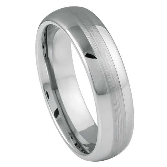6MM TUNGSTEN POLISHED SHINY RING