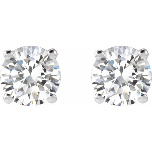 14K Gold 1 Ctw Lab-Grown Diamond Stud Earrings